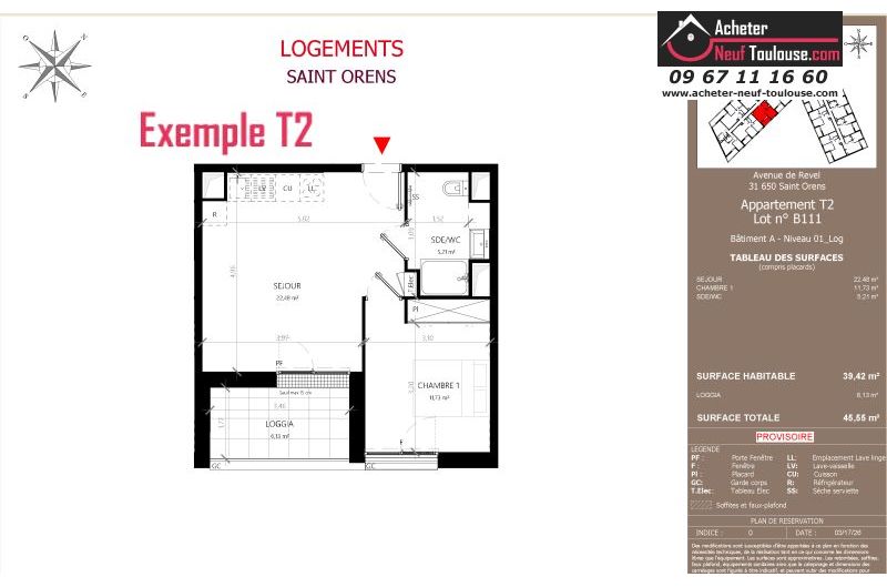 Appartements neufs à Saint-orens-de-gameville - Programmes immobiliers neufs LNC Nouveaux constructeurs Coeur Saint O