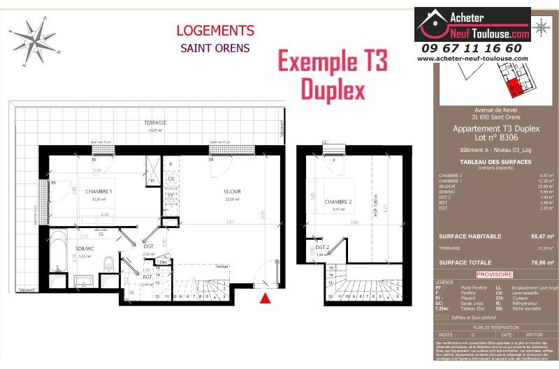 Appartements neufs à Saint-orens-de-gameville - Programmes immobiliers neufs LNC Nouveaux constructeurs Coeur Saint O