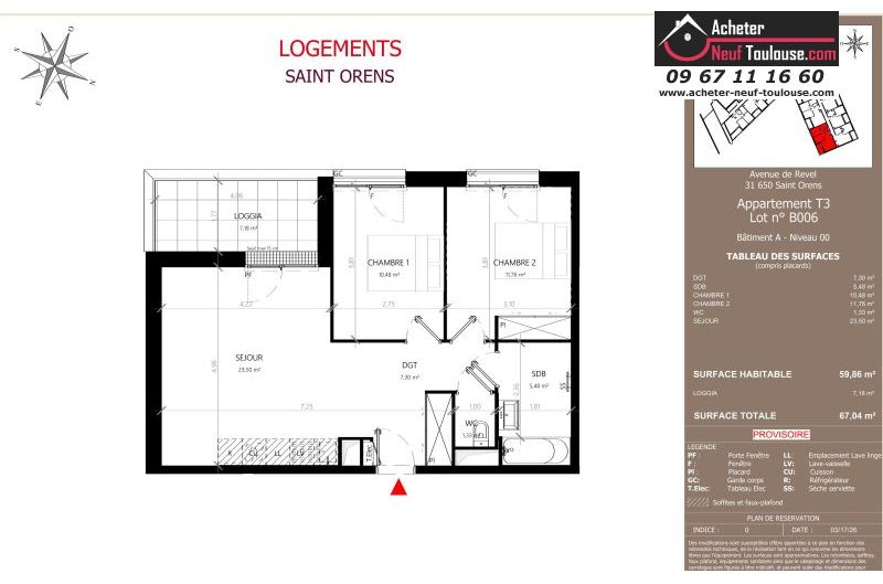 Appartements neufs à Saint-orens-de-gameville - Programmes immobiliers neufs LNC Nouveaux constructeurs Coeur Saint O