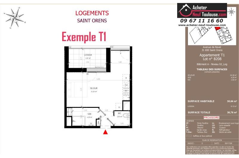 Appartements neufs à Saint-orens-de-gameville - Programmes immobiliers neufs LNC Nouveaux constructeurs Coeur Saint O