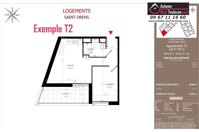 Appartements neufs à Saint-orens-de-gameville - Programmes immobiliers neufs LNC Nouveaux constructeurs Coeur Saint O
