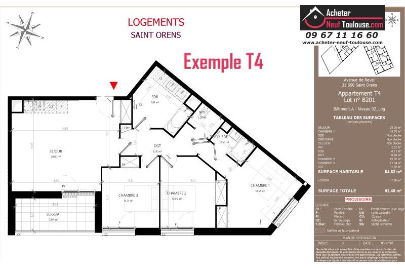 Appartements neufs à Saint-orens-de-gameville - Programmes immobiliers neufs LNC Nouveaux constructeurs Coeur Saint O