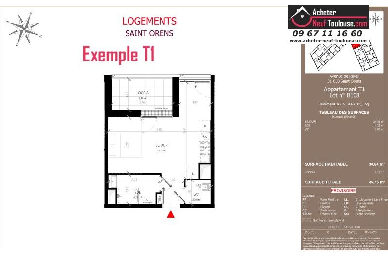 Appartements neufs à Saint-orens-de-gameville - Programmes immobiliers neufs LNC Nouveaux constructeurs Coeur Saint O