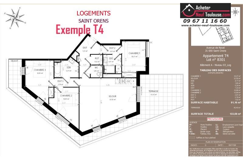 Appartements neufs à Saint-orens-de-gameville - Programmes immobiliers neufs LNC Nouveaux constructeurs Coeur Saint O