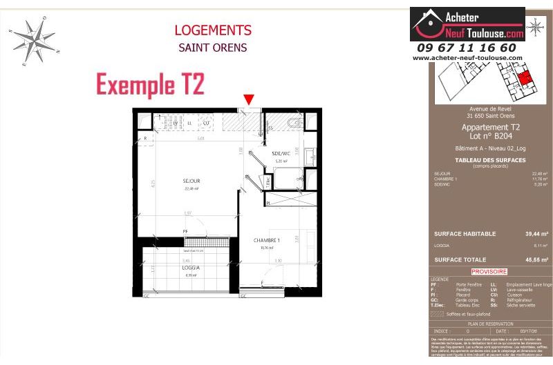 Appartements neufs à Saint-orens-de-gameville - Programmes immobiliers neufs LNC Nouveaux constructeurs Coeur Saint O