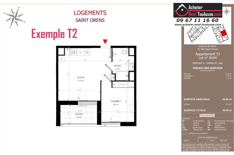 Appartements neufs à Saint-orens-de-gameville - Programmes immobiliers neufs LNC Nouveaux constructeurs Coeur Saint O