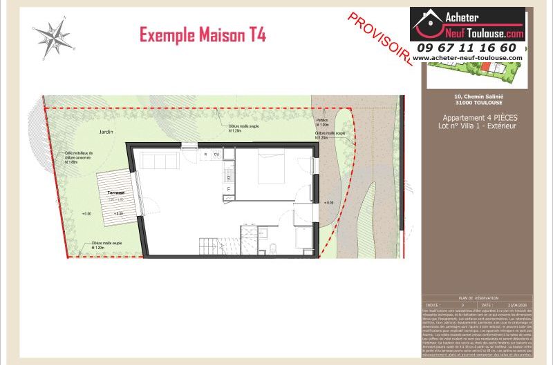 Maisons neuves à Toulouse Lardenne - Programmes immobiliers neufs LNC Nouveaux constructeurs Le Domaine du Marronnier