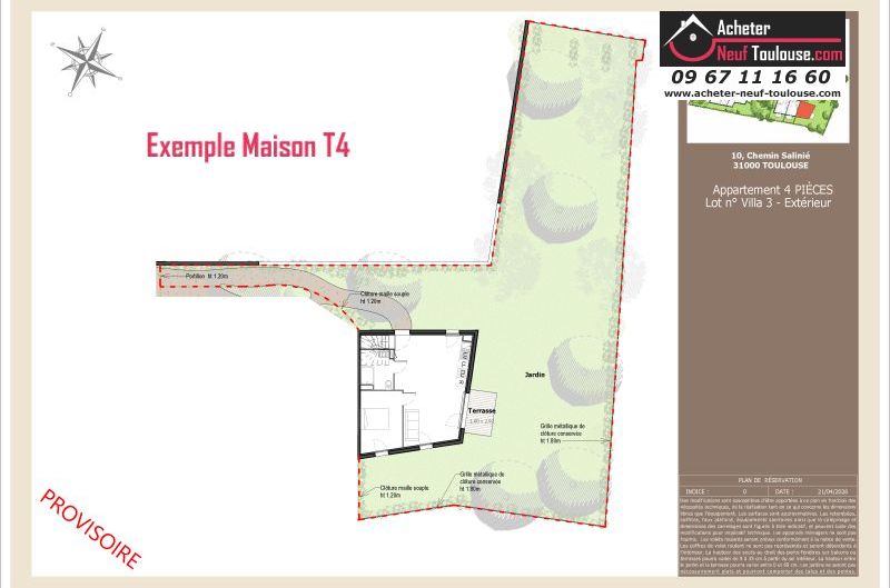 Maisons neuves à Toulouse Lardenne - Programmes immobiliers neufs LNC Nouveaux constructeurs Le Domaine du Marronnier