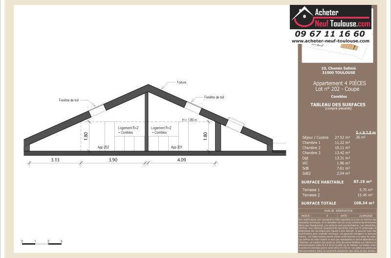 Appartements neufs à Toulouse Lardenne - Programmes immobiliers neufs LNC Nouveaux constructeurs Le Domaine du Marronnier