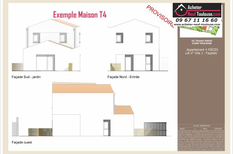 Maisons neuves à Toulouse Lardenne - Programmes immobiliers neufs LNC Nouveaux constructeurs Le Domaine du Marronnier