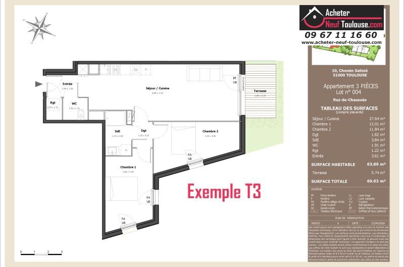Appartements neufs à Toulouse Lardenne - Programmes immobiliers neufs LNC Nouveaux constructeurs Le Domaine du Marronnier