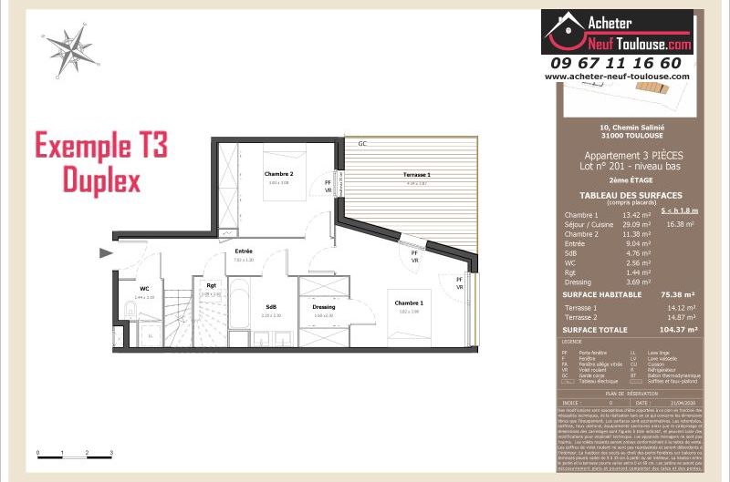 Appartements neufs à Toulouse Lardenne - Programmes immobiliers neufs LNC Nouveaux constructeurs Le Domaine du Marronnier