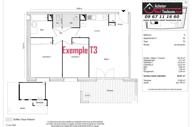 Appartements neufs à Tournefeuille - Programmes immobiliers neufs Greencity LES ROITELETS
