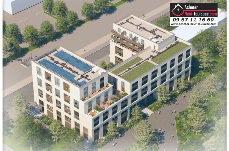 Appartements neufs à Toulouse Montaudran - Programmes immobiliers neufs Saint agne promotion VIVRE ENSEMBLE TOULOUSE AEROSPACE