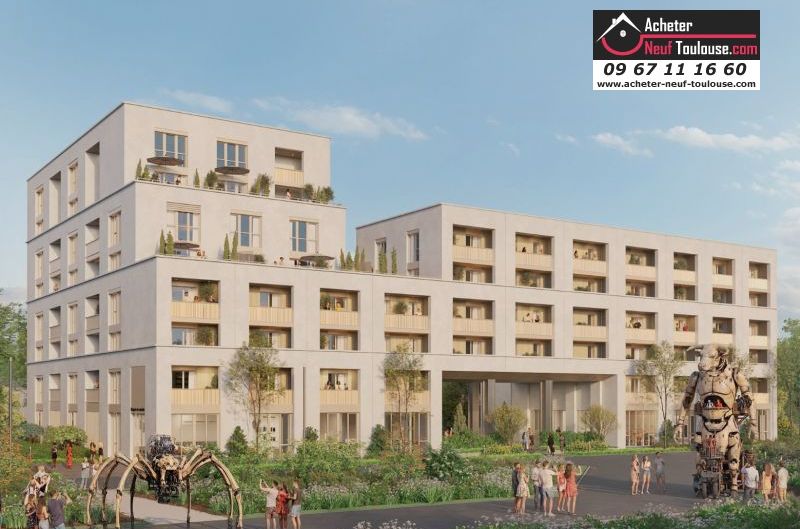 Appartements neufs à Toulouse Montaudran - Programmes immobiliers neufs Saint agne promotion VIVRE ENSEMBLE TOULOUSE AEROSPACE