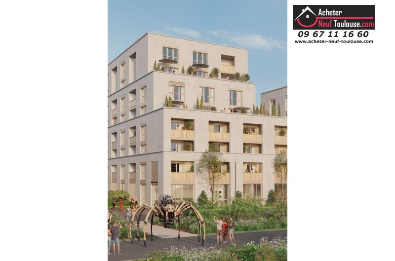 Appartements neufs à Toulouse Montaudran - Programmes immobiliers neufs Saint agne promotion VIVRE ENSEMBLE TOULOUSE AEROSPACE