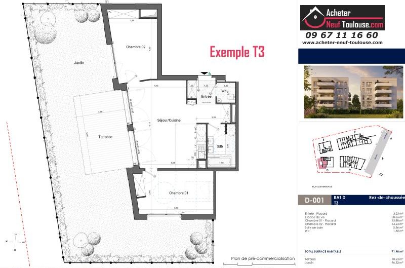 Appartements neufs à Toulouse Saint Michel - Programmes immobiliers neufs EM Carré d'art