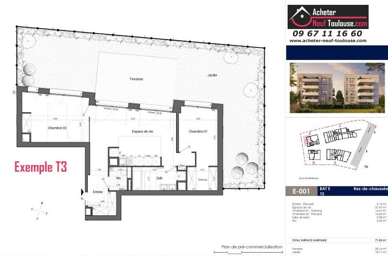 Appartements neufs à Toulouse Saint Michel - Programmes immobiliers neufs EM Carré d'art