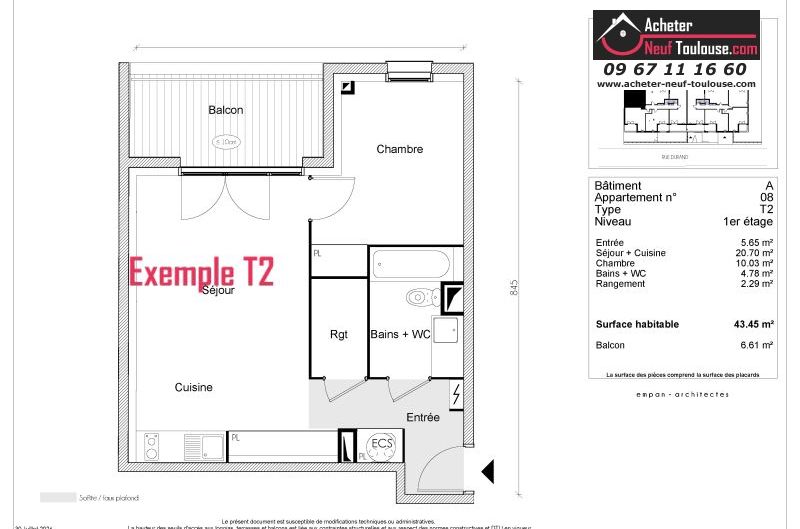 Appartements neufs à Toulouse Borderouge - Programmes immobiliers neufs Greencity LE TWENTY