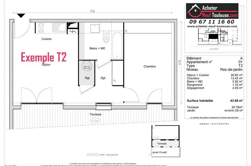 Appartements neufs à Toulouse Borderouge - Programmes immobiliers neufs Greencity LE TWENTY