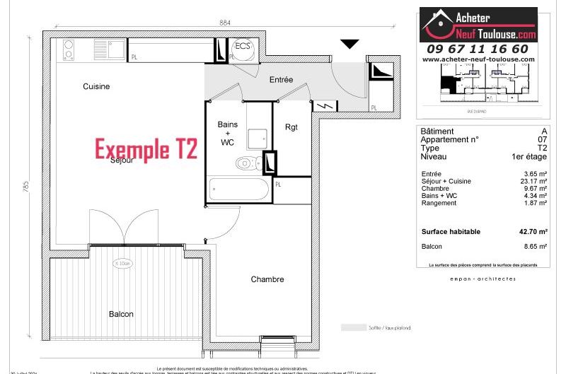 Appartements neufs à Toulouse Borderouge - Programmes immobiliers neufs Greencity LE TWENTY
