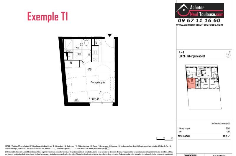 Appartements neufs à Toulouse Minimes - Programmes immobiliers neufs Eclisse Rose des minimes