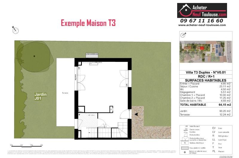Maisons neuves à Toulouse Montaudran - Programmes immobiliers neufs LP Promotion AEROVEL