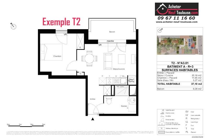 Appartements neufs à Toulouse Montaudran - Programmes immobiliers neufs LP Promotion AEROVEL