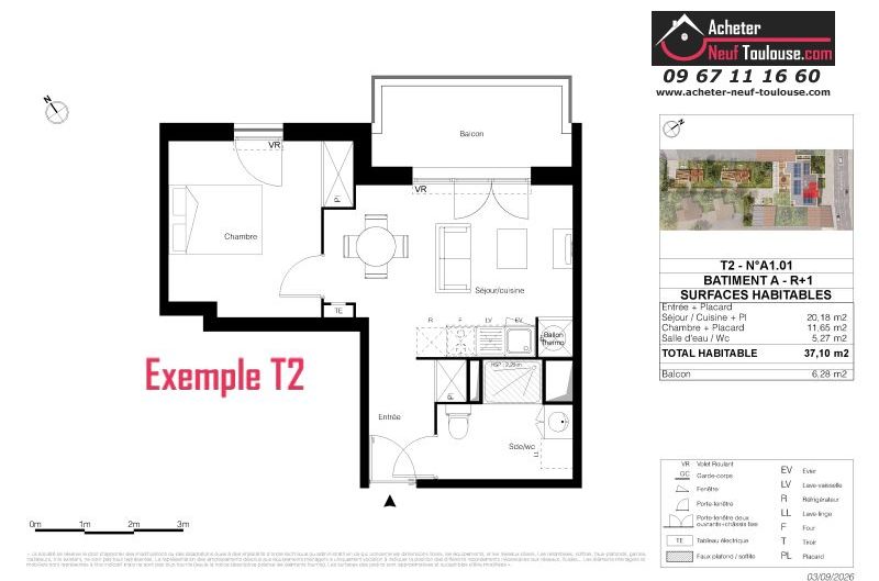 Appartements neufs à Toulouse Montaudran - Programmes immobiliers neufs LP Promotion AEROVEL