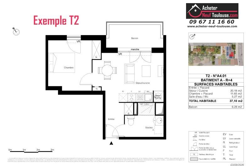 Appartements neufs à Toulouse Montaudran - Programmes immobiliers neufs LP Promotion AEROVEL