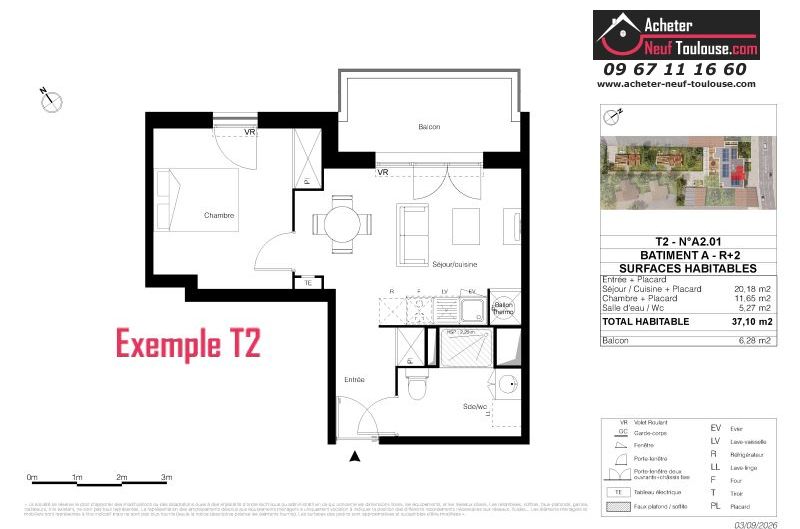 Appartements neufs à Toulouse Montaudran - Programmes immobiliers neufs LP Promotion AEROVEL