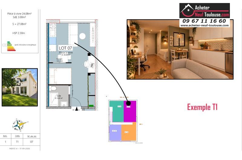 Appartements neufs à Toulouse Bonnefoy - Programmes immobiliers neufs good value Clos Bonnefoy