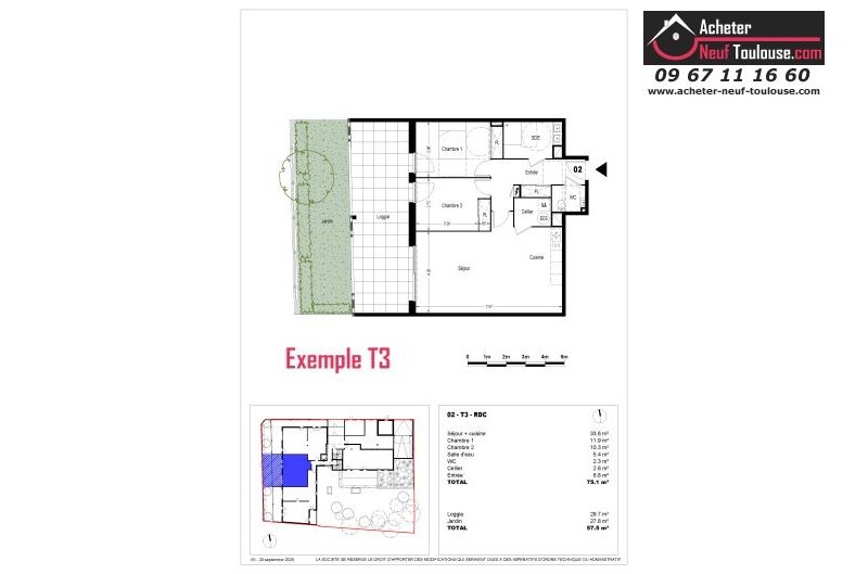 Appartements neufs à Toulouse Côte Pavée - Programmes immobiliers neufs Fonta Villa Médicis
