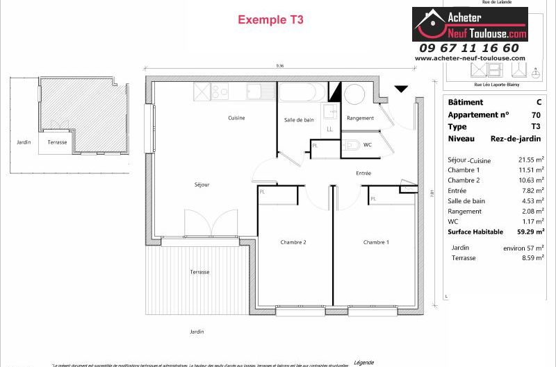 Appartements neufs à Toulouse Lalande - Programmes immobiliers neufs Sporting ORELIS /