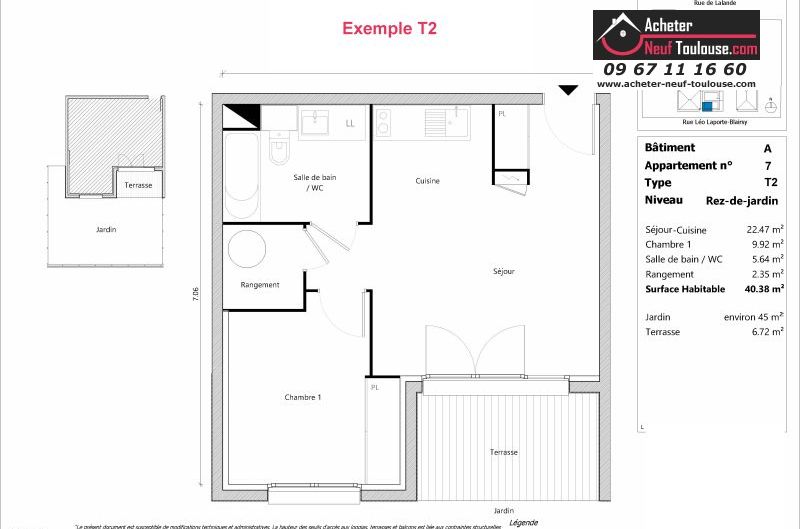 Appartements neufs à Toulouse Lalande - Programmes immobiliers neufs Sporting ORELIS /