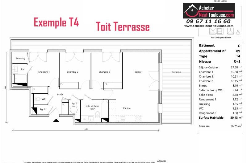 Appartements neufs à Toulouse Lalande - Programmes immobiliers neufs Sporting ORELIS /