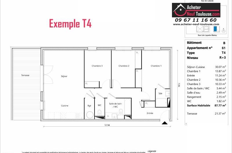 Appartements neufs à Toulouse Lalande - Programmes immobiliers neufs Sporting ORELIS /