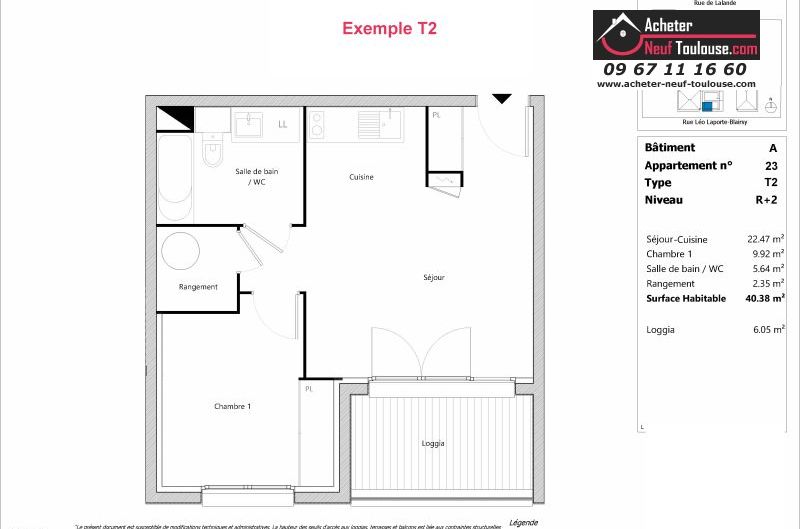 Appartements neufs à Toulouse Lalande - Programmes immobiliers neufs Sporting ORELIS /