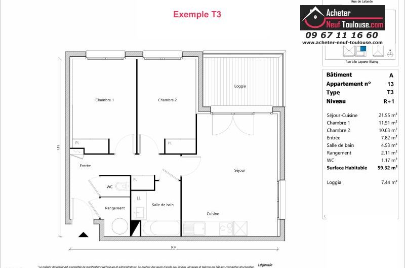 Appartements neufs à Toulouse Lalande - Programmes immobiliers neufs Sporting ORELIS /