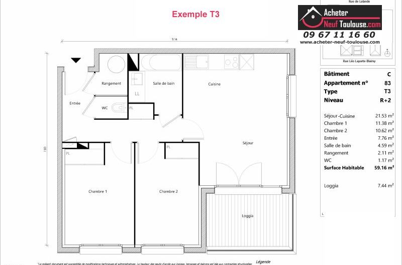 Appartements neufs à Toulouse Lalande - Programmes immobiliers neufs Sporting ORELIS /