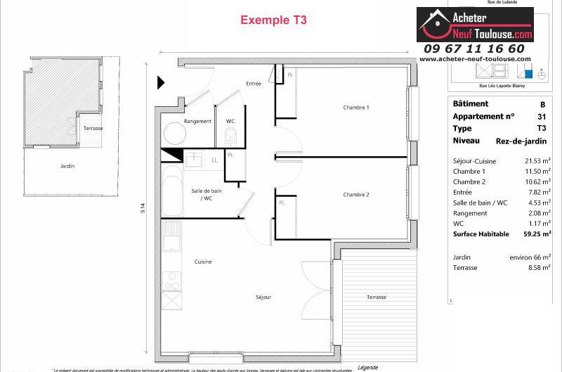 Appartements neufs à Toulouse Lalande - Programmes immobiliers neufs Sporting ORELIS /
