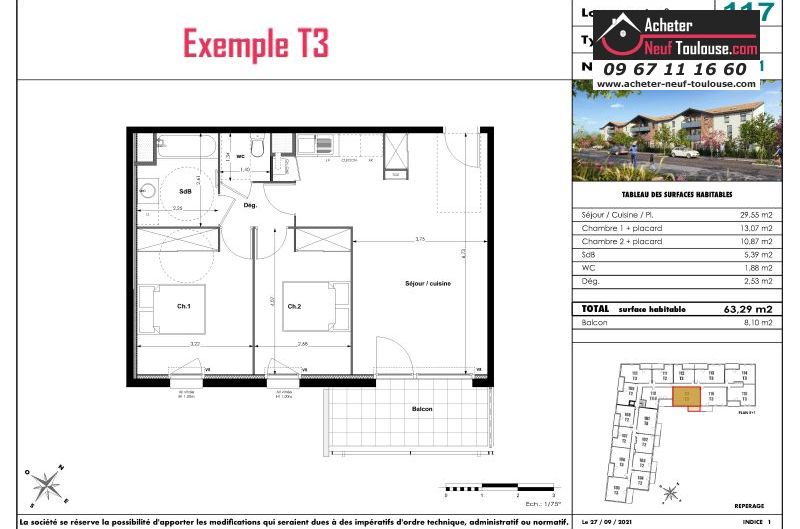Appartements neufs à Fenouillet - Programmes immobiliers neufs Eclisse Bocage