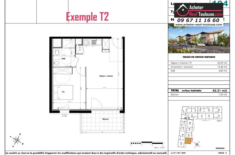 Appartements neufs à Fenouillet - Programmes immobiliers neufs Eclisse Bocage