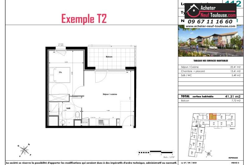 Appartements neufs à Fenouillet - Programmes immobiliers neufs Eclisse Bocage