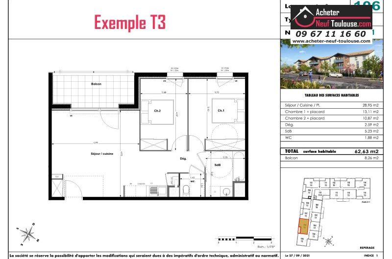 Appartements neufs à Fenouillet - Programmes immobiliers neufs Eclisse Bocage